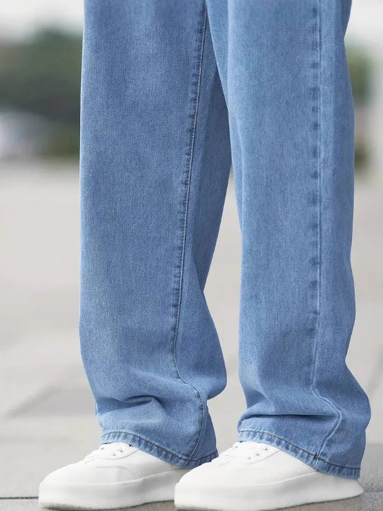 Men's Denim Loose Straight Trousers