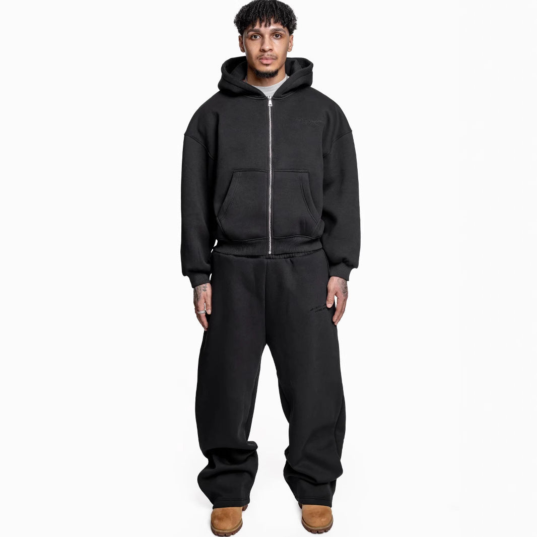 Loose Straight Trousers Suit