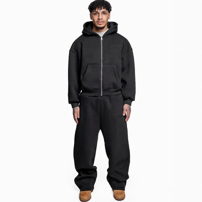 Loose Straight Trousers Suit