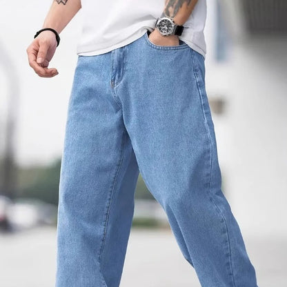 Men's Denim Loose Straight Trousers