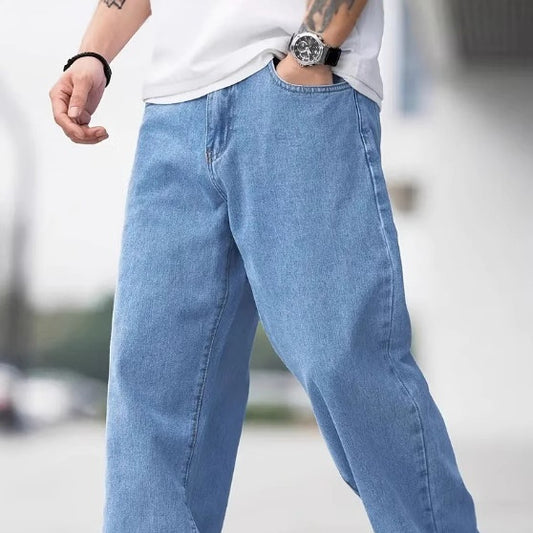 Men's Denim Loose Straight Trousers