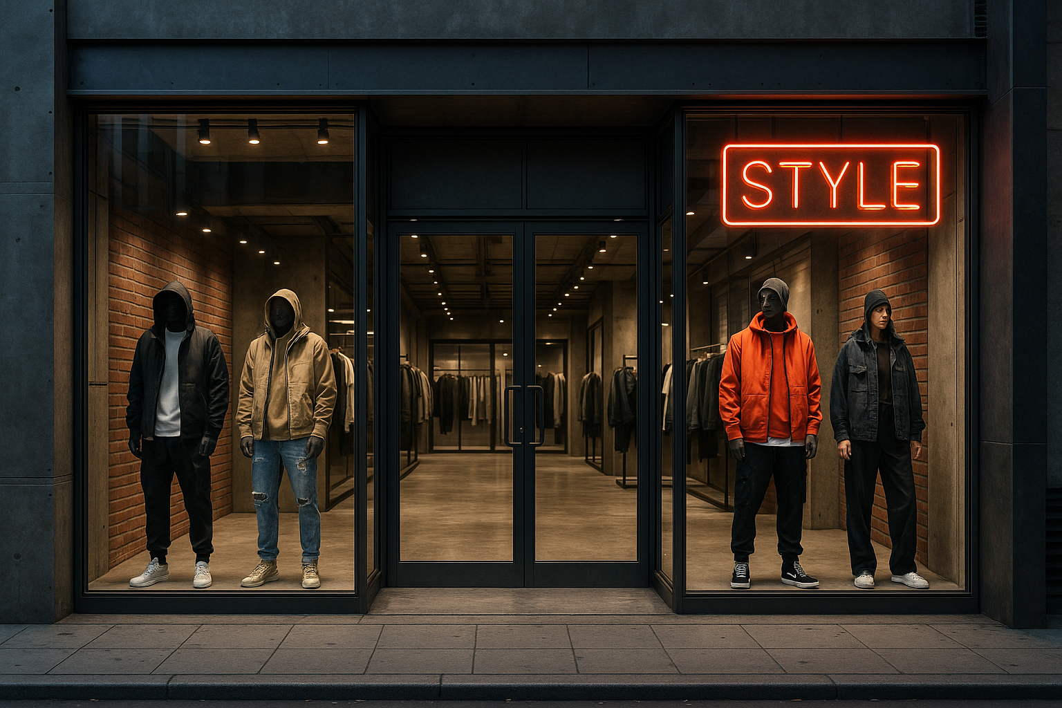 urban clothing store entrance